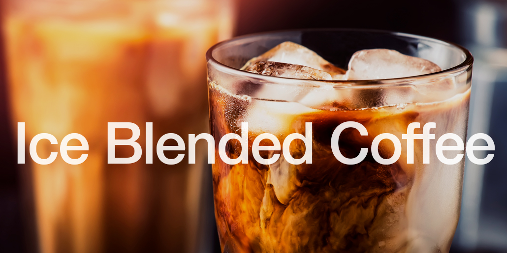 Coffee Catering Glas mit Ice Blended Coffee und Milch