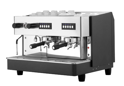 Monroc Siebträger Espressomaschine mit 2 Gruppen für Baristaservice