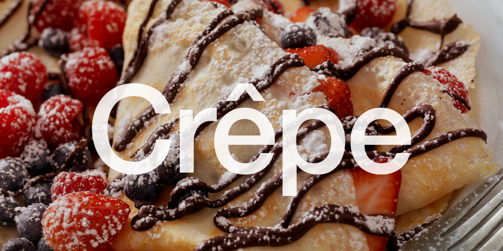 Crepes Catering mit blau beleuchteter Bartheke Crepes Platten Nutella und Servicekraftund Kaffeebar blau beleuchtete Bartheke